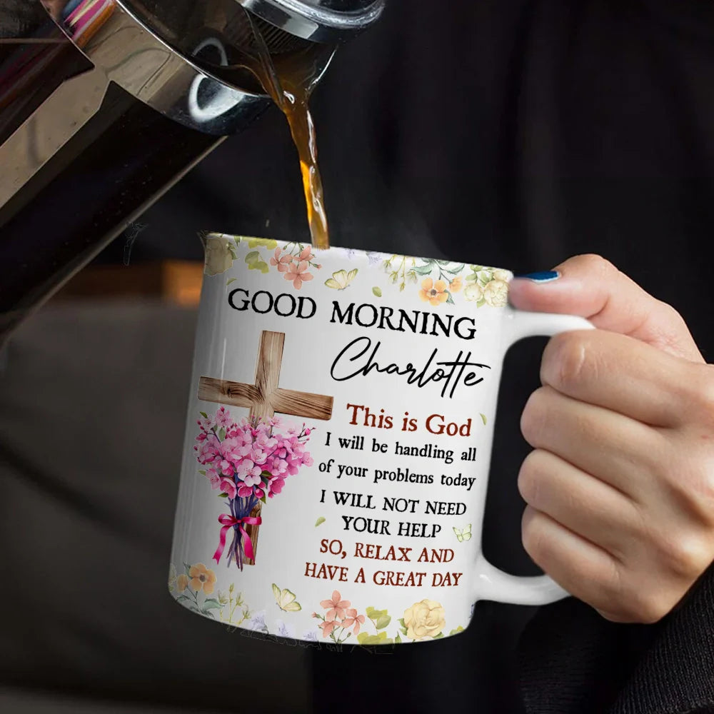 Birth Flower Bouquet Good Morning This Is God - Personalized Mug
