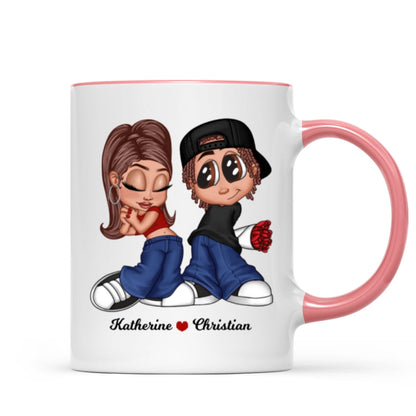 Y2K Couple Personalized Mug, Gift For Him, For Her