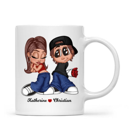 Y2K Couple Personalized Mug, Gift For Him, For Her