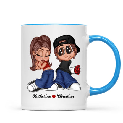 Y2K Couple Personalized Mug, Gift For Him, For Her