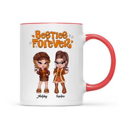 Trendy Fall Season Mug For Besties Sisters, Y2K Style