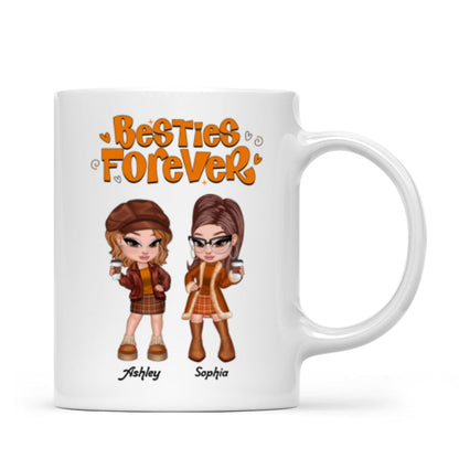 Trendy Fall Season Mug For Besties Sisters, Y2K Style