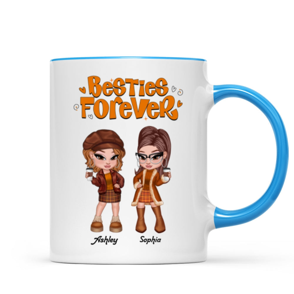 Trendy Fall Season Mug For Besties Sisters, Y2K Style