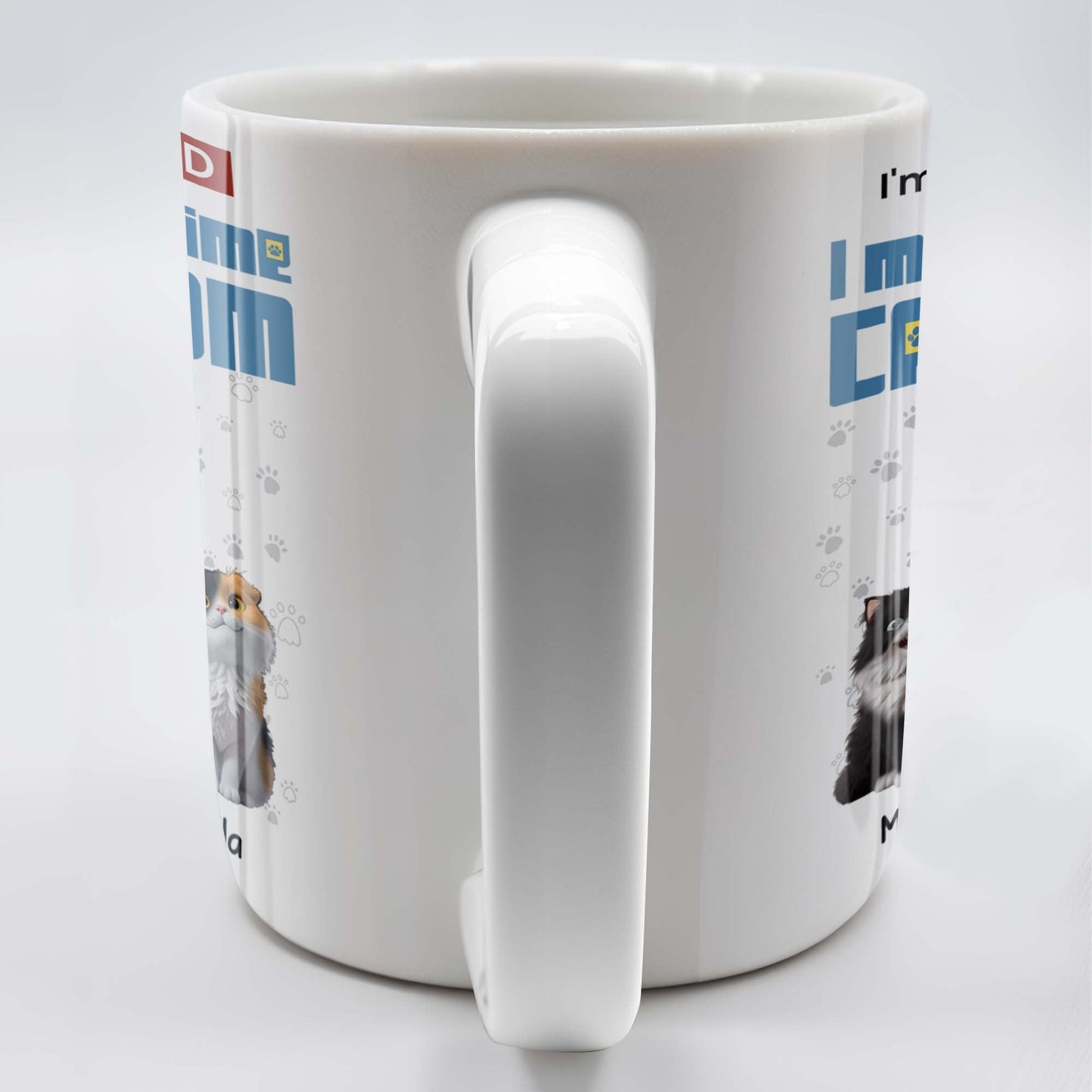 I'm Not Retired I'm A Full-Time Cat Mom - Personalized Custom Coffee Mug - CAT024_MG