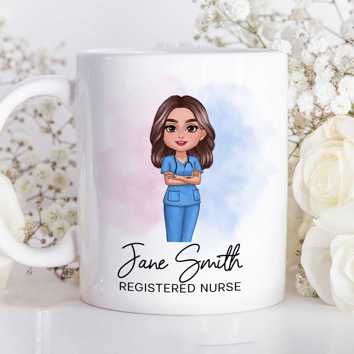 Nurse Personalized Mug, Appreciation Gift, Graduation Gift, Christmas Gift For Colleagues, Boss