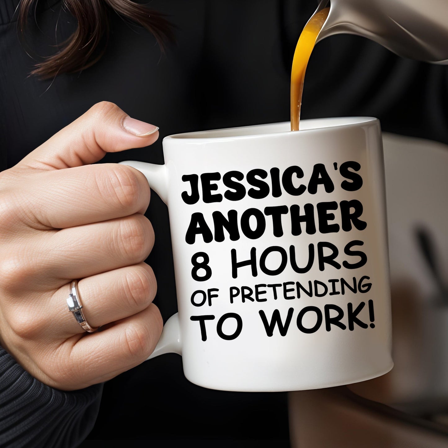 Another 8 Hours Of Pretending To Work Mug - Personalized Custom Coffee Mug - COL036_MG