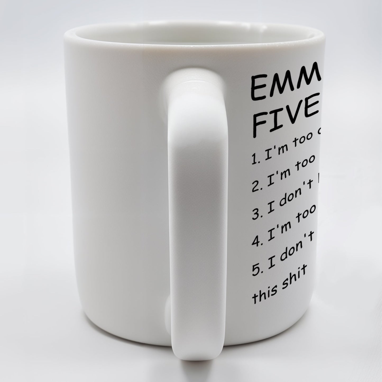 Five Moods Mug For Friends Who Are Always Over It - Personalized Custom Coffee Mug - COL038_MG