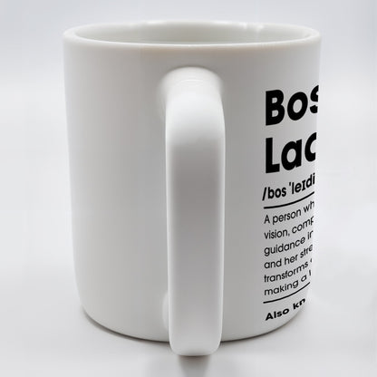 Boss Lady Remarkable Leader Coffee Mug - Personalized Custom Coffee Mug - COL045_MG