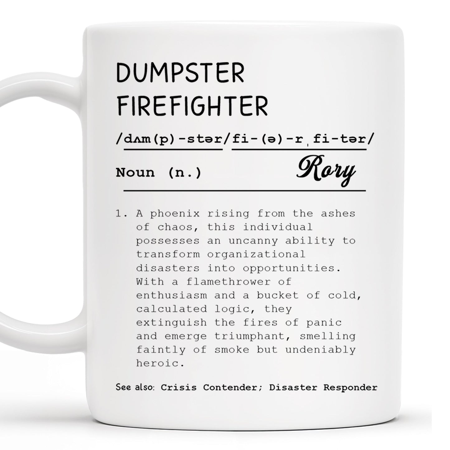 Phoenix Rising From Ashes Of Chaos Mug - Personalized Custom Coffee Mug - COL046_MG