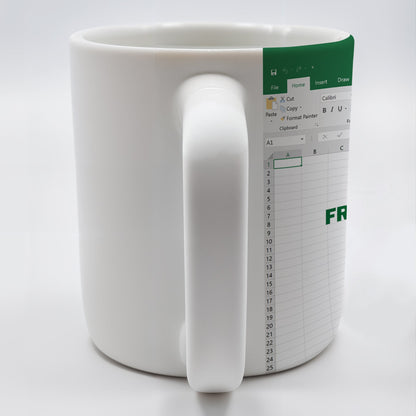 Freak In The Sheets With Excel Design - Personalized Custom Coffee Mug - COL047_MG