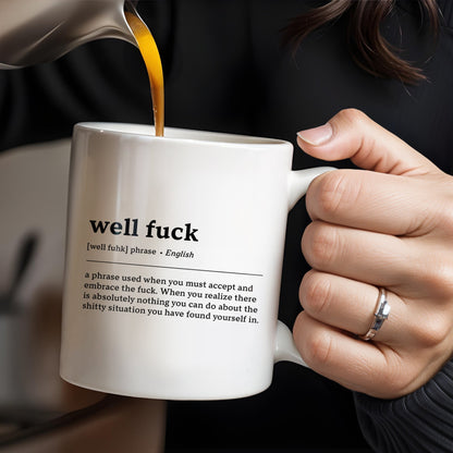 Embrace the Situation, Phrase to Accept and Move On - Personalized Custom Coffee Mug - COL061_MG