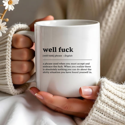 Embrace the Situation, Phrase to Accept and Move On - Personalized Custom Coffee Mug - COL061_MG