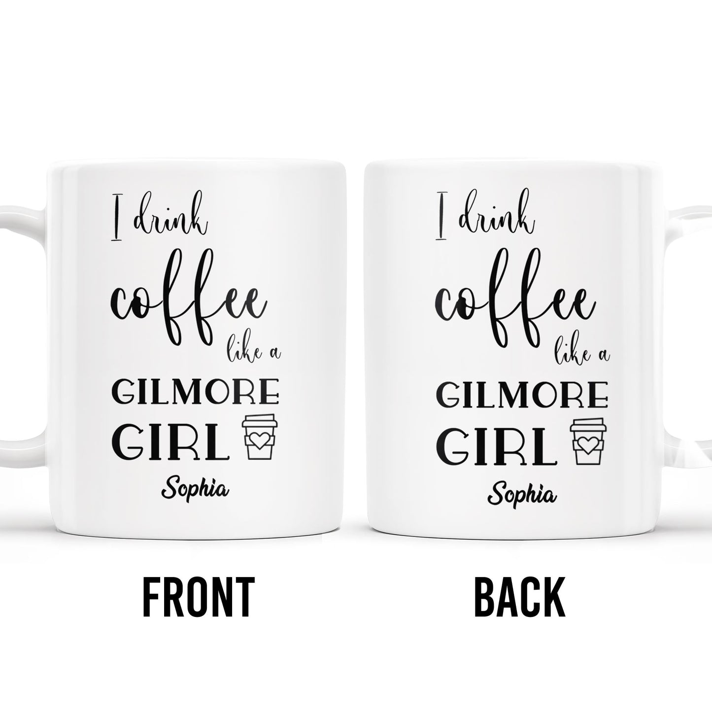 I Drink Coffee Like a Gilmore Girl, TV Series Coffee Mug - Personalized Custom Coffee Mug - COL064_MG