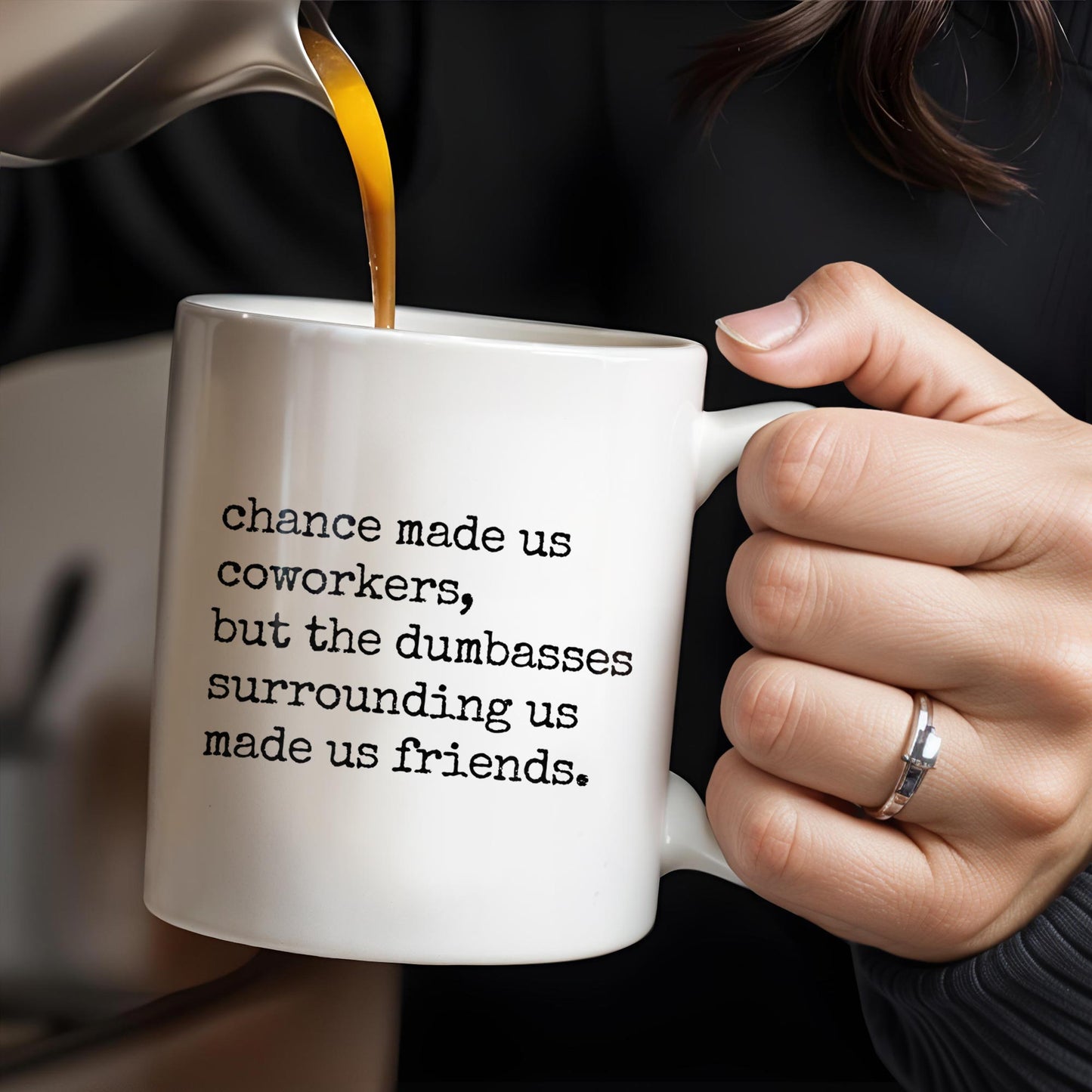 Chance Made Us Coworkers Friendship Quote - Personalized Custom Coffee Mug - COL065_MG