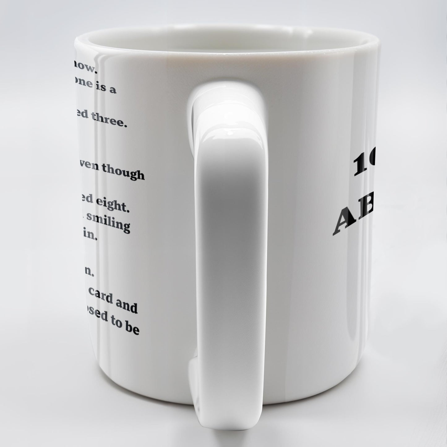 10 Facts About You, Humorous and Uplifting - Personalized Custom Coffee Mug - COL070_MG