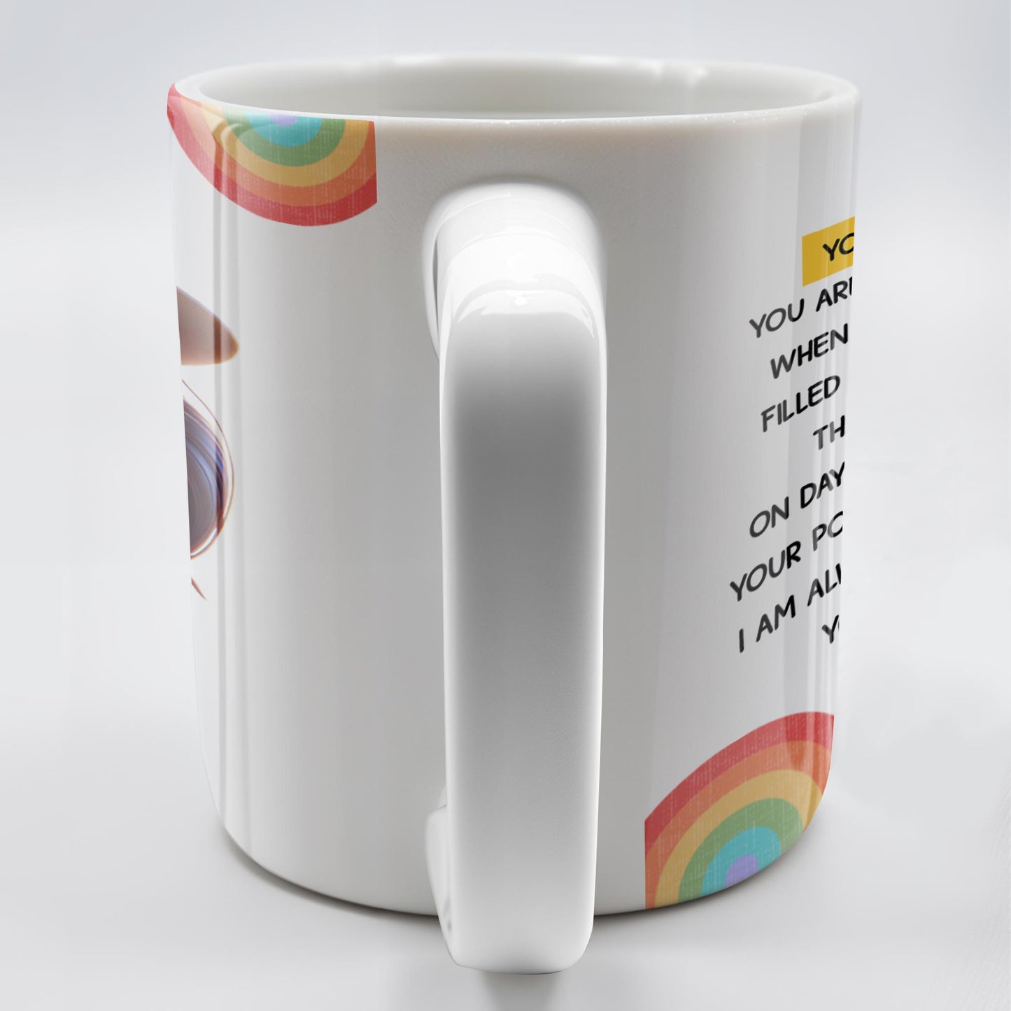 Always Here To Remind You Of Your Strength, Girl With Rose - Personalized Custom Coffee Mug - COL071_MG