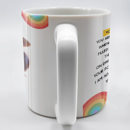 Always Here To Remind You Of Your Strength, Girl With Rose - Personalized Custom Coffee Mug - COL071_MG