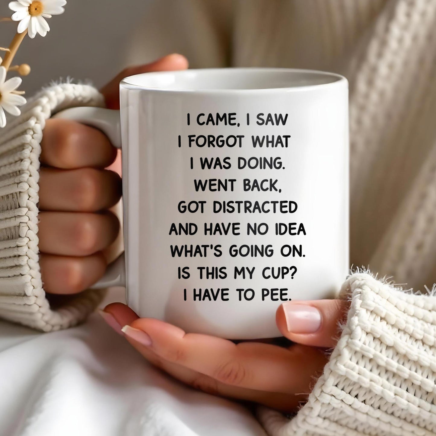 I Came I Saw Funny Quote Cup - Personalized Custom Coffee Mug - COL072_MG