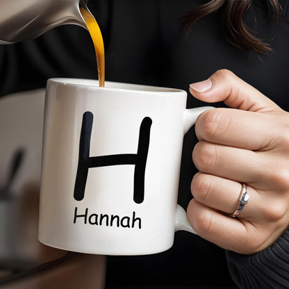 Difference Maker Appreciation Mug With Monogram - Personalized Custom Coffee Mug - COL085_MG