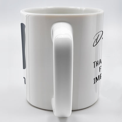 Difference Maker Appreciation Mug With Monogram - Personalized Custom Coffee Mug - COL085_MG