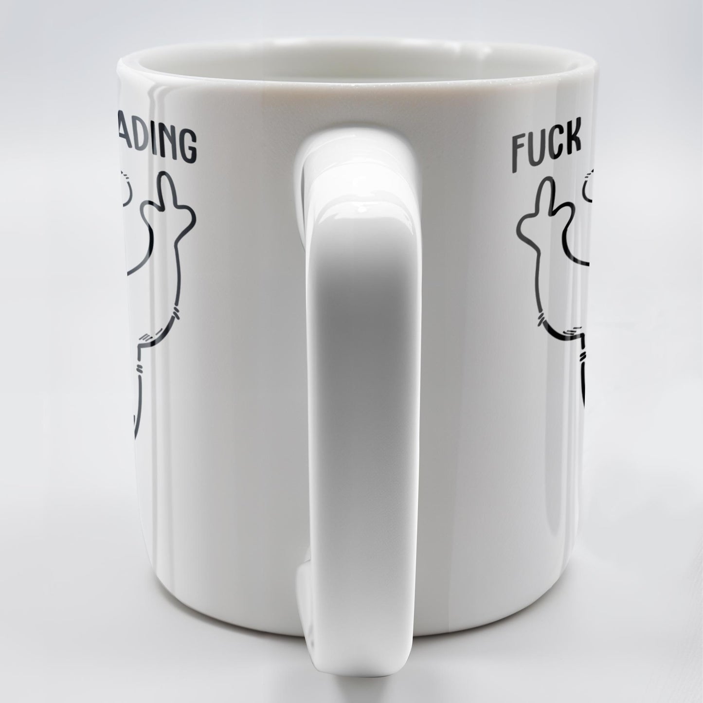 Leave Me Alone I'm Reading Angry Bear Design - Personalized Custom Coffee Mug - COL086_MG