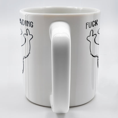 Leave Me Alone I'm Reading Angry Bear Design - Personalized Custom Coffee Mug - COL086_MG