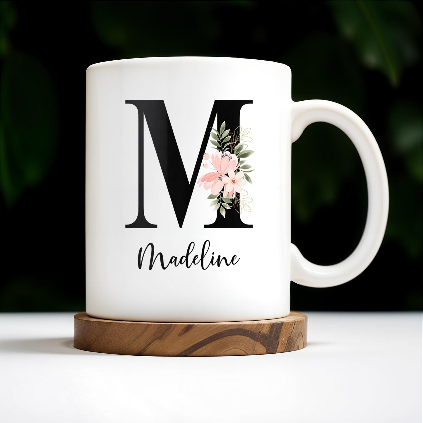 If My Mouth Doesn't Say It My Face Definitely Will Floral Design - Personalized Custom Coffee Mug - COL090_MG