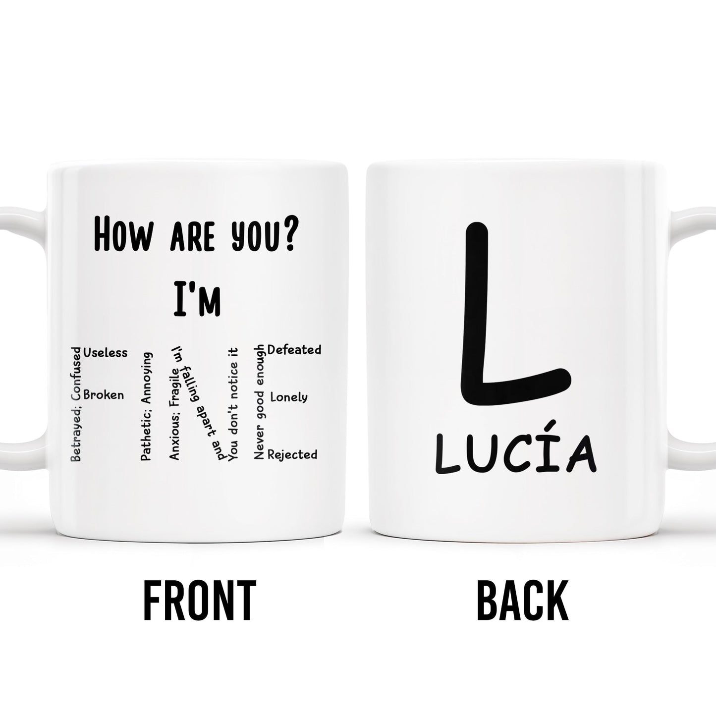 How Are You I'm Feeling List Personalized Mug - Personalized Custom Coffee Mug - COL092_MG