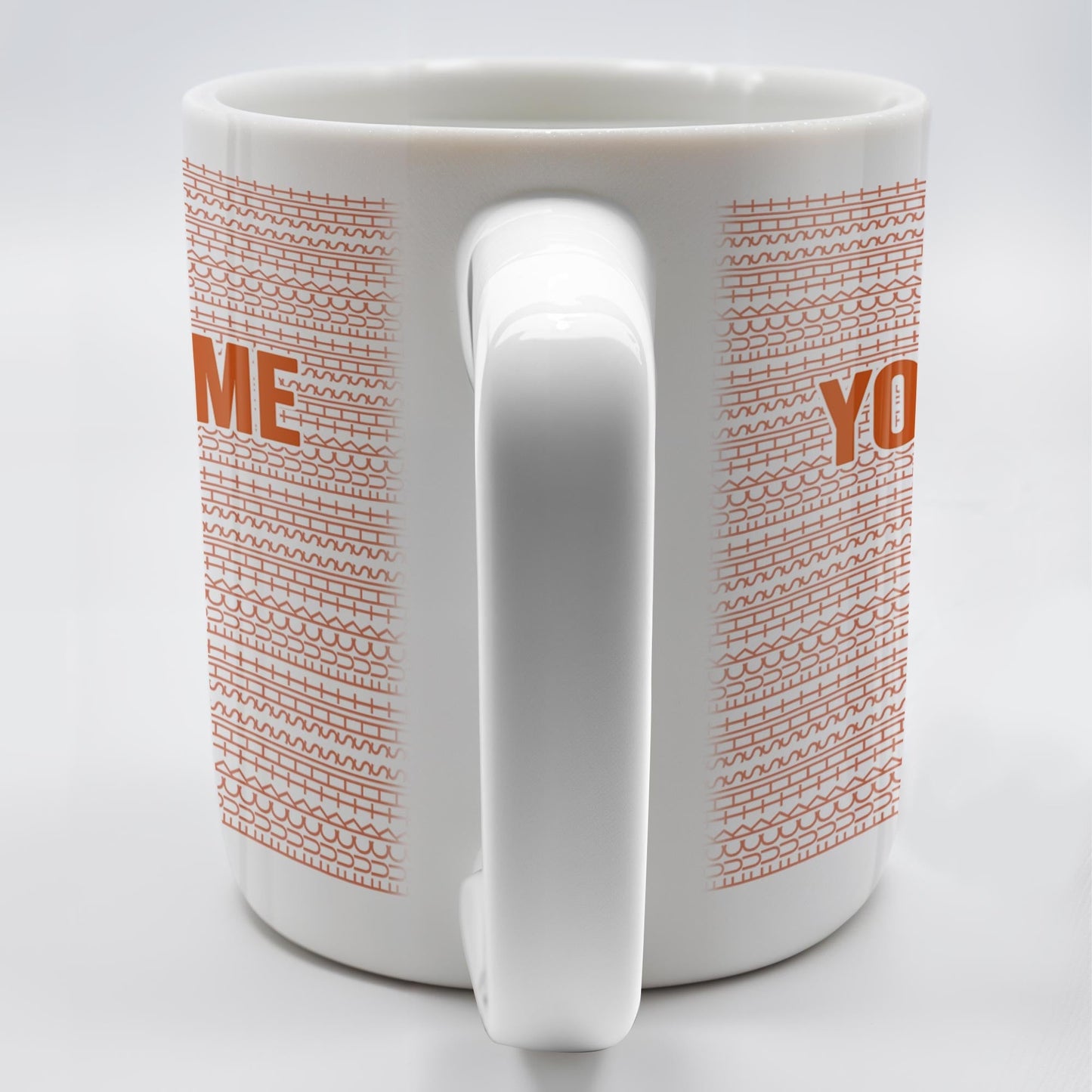 You Keep Me Sane With Elegant Wave Patterns - Personalized Custom Coffee Mug - COL095_MG