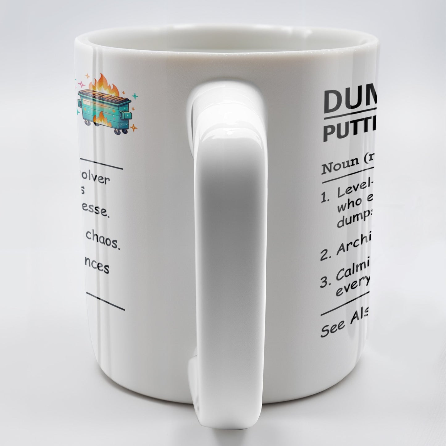 Dumpster Fire Putter-Outer For Colleagues And Friends - Personalized Custom Coffee Mug - COL101_MG
