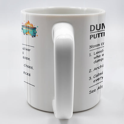 Dumpster Fire Putter-Outer For Colleagues And Friends - Personalized Custom Coffee Mug - COL101_MG