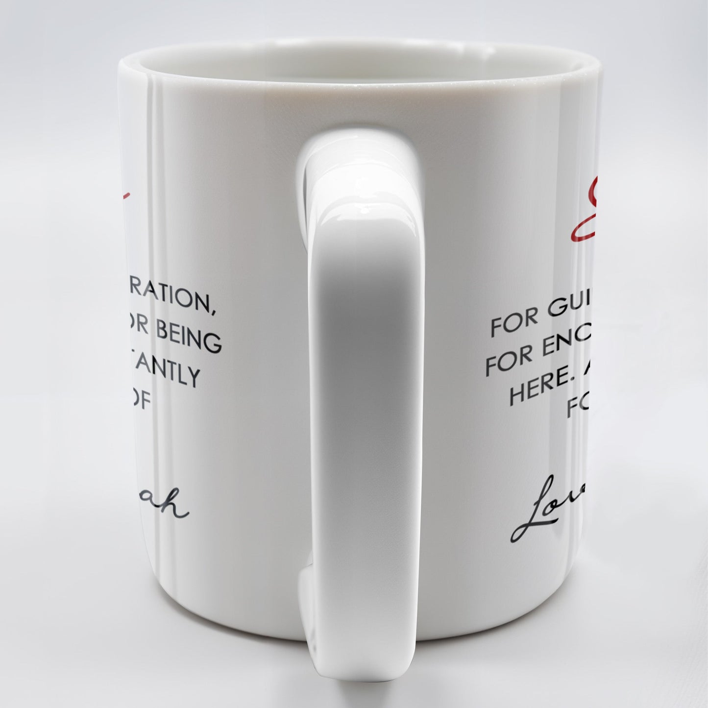 Thank You For Being A Part Of My Journey - Personalized Custom Coffee Mug - COL104_MG