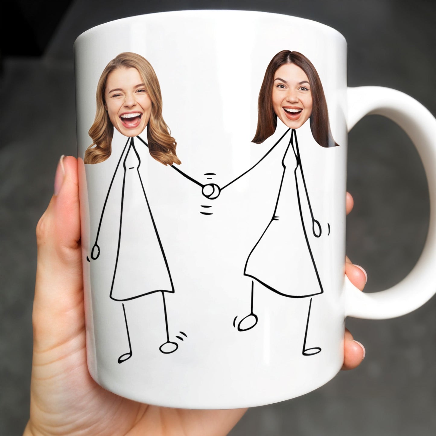Work Bestie Unique Bond With Coworker - Personalized Custom Coffee Mug - COL108_MG