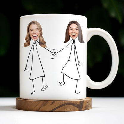 Work Bestie Unique Bond With Coworker - Personalized Custom Coffee Mug - COL108_MG