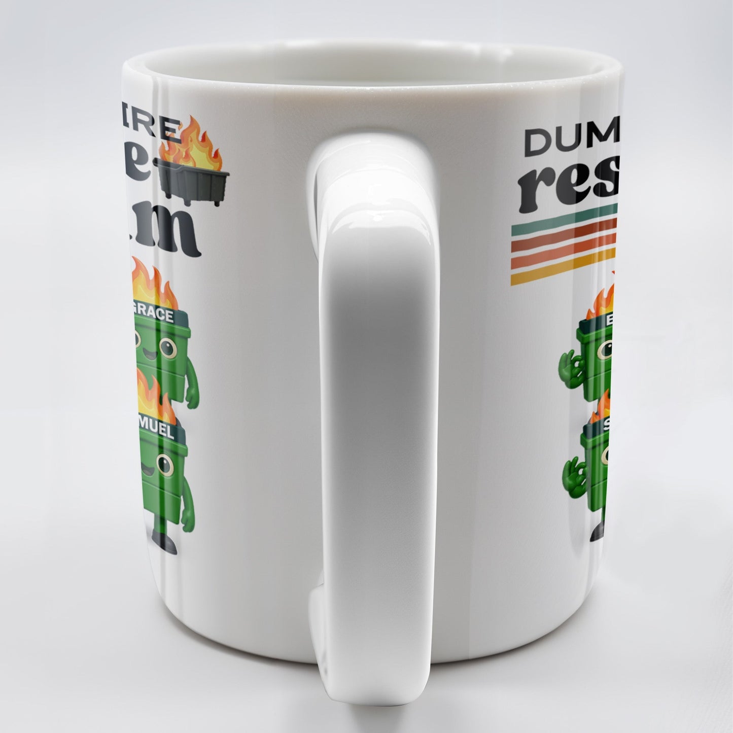 Dumpster Fire Response Team It's Fine We're Fine - Personalized Custom Coffee Mug - COL110_MG