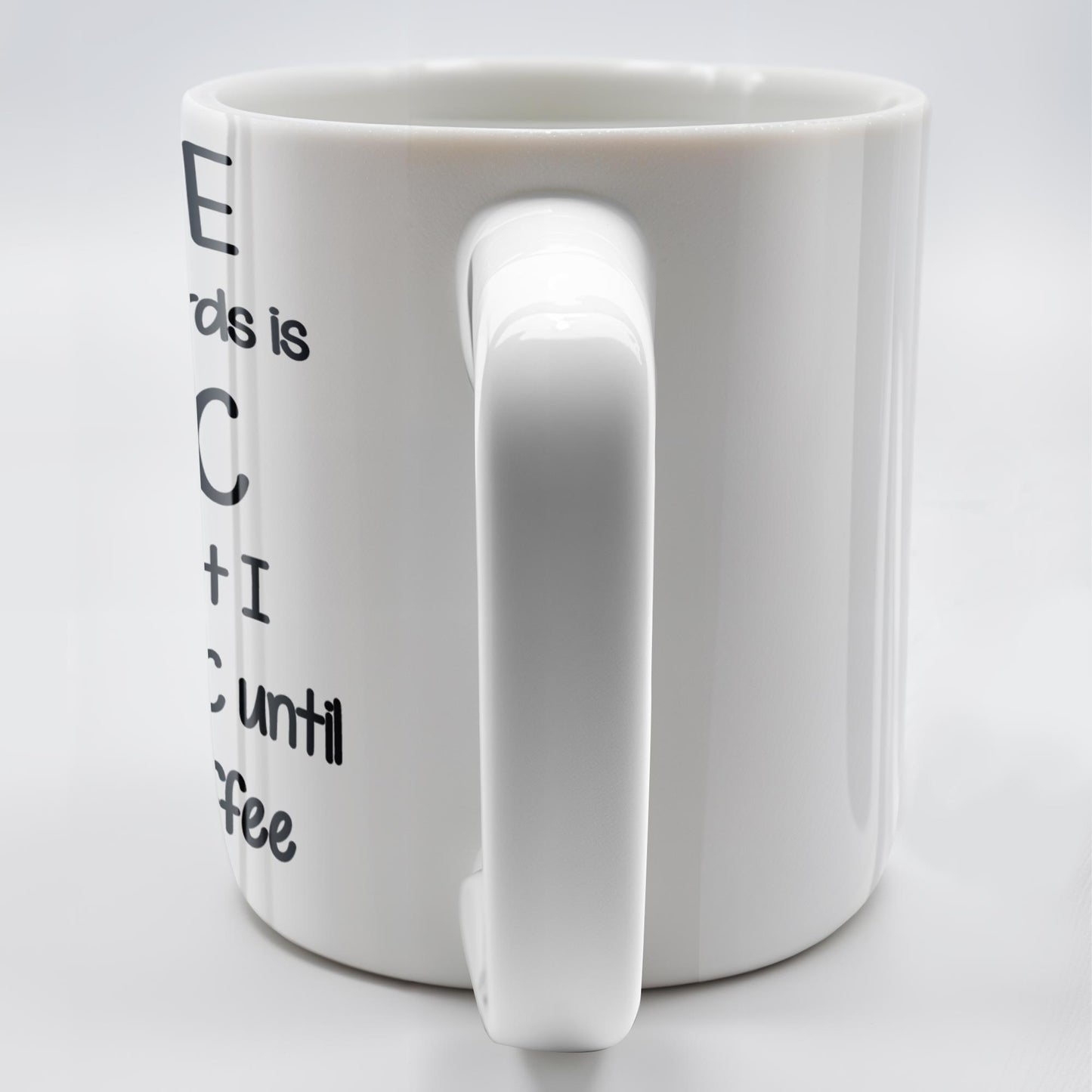 Coffee Spelled Backwards Is EEFFOC, Humorous Phrase With Rooster - Personalized Custom Coffee Mug - COL113_MG