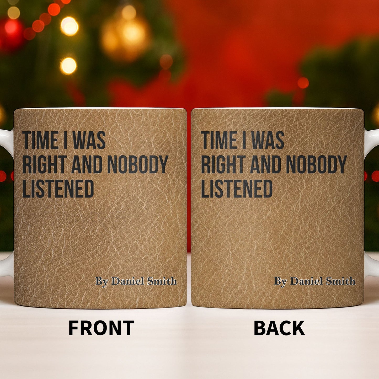 Time I Was Right, Book Style Coffee Mug - Personalized Custom Coffee Mug - COL120_MG