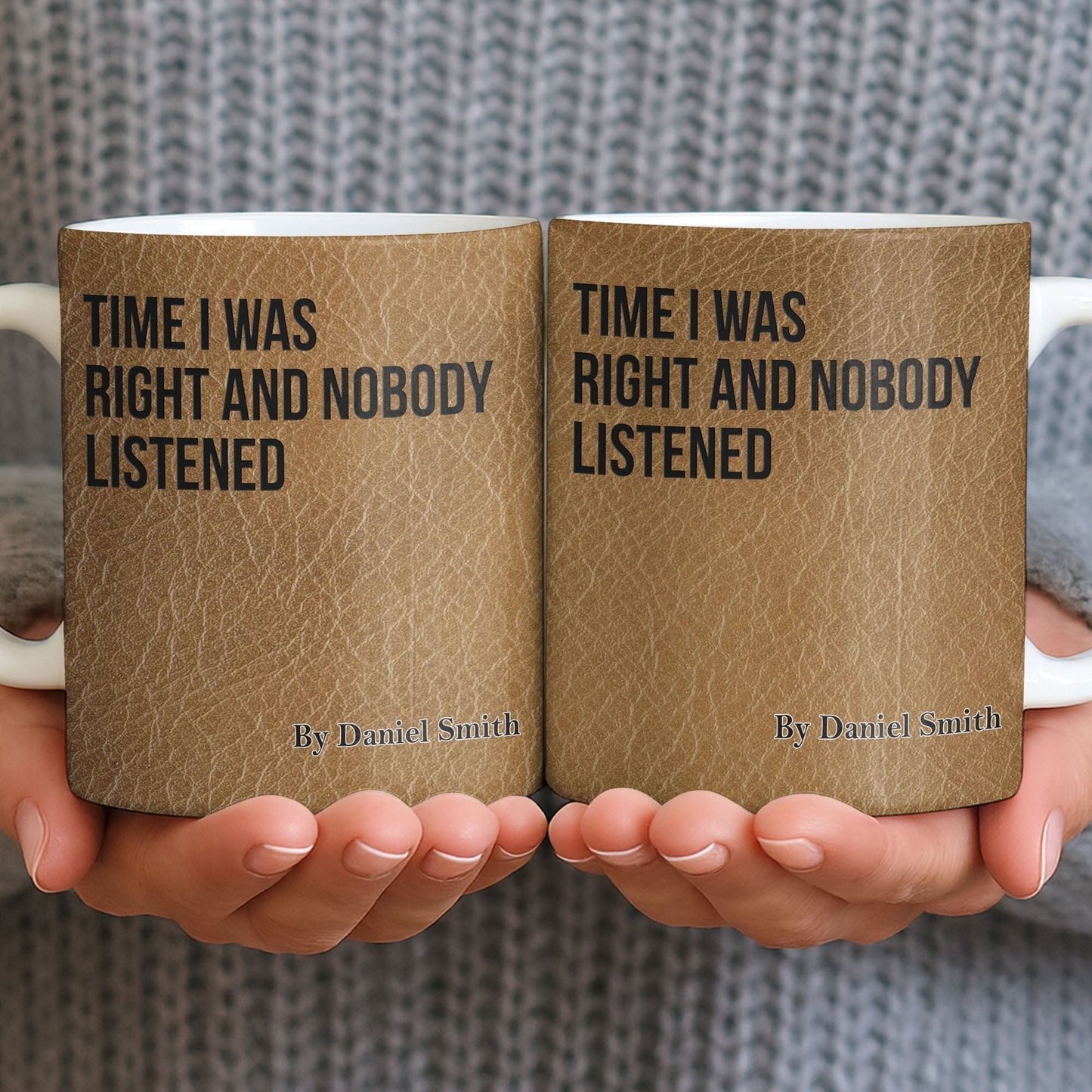 Time I Was Right, Book Style Coffee Mug - Personalized Custom Coffee Mug - COL120_MG