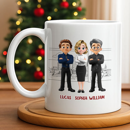 Work Made Us Colleagues But Our Conversations Made Us Friends - Personalized Custom Coffee Mug - COL122_MG