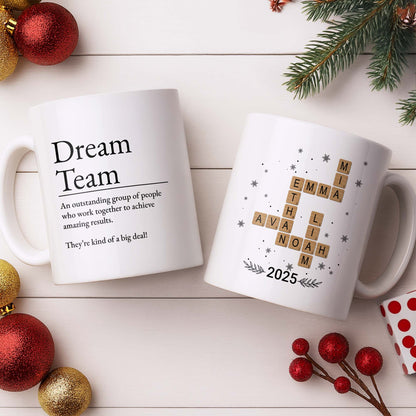 Dream Team, Achieve Amazing Results Together - Personalized Custom Coffee Mug - COL123_MG