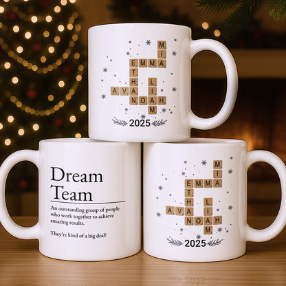 Dream Team, Achieve Amazing Results Together - Personalized Custom Coffee Mug - COL123_MG