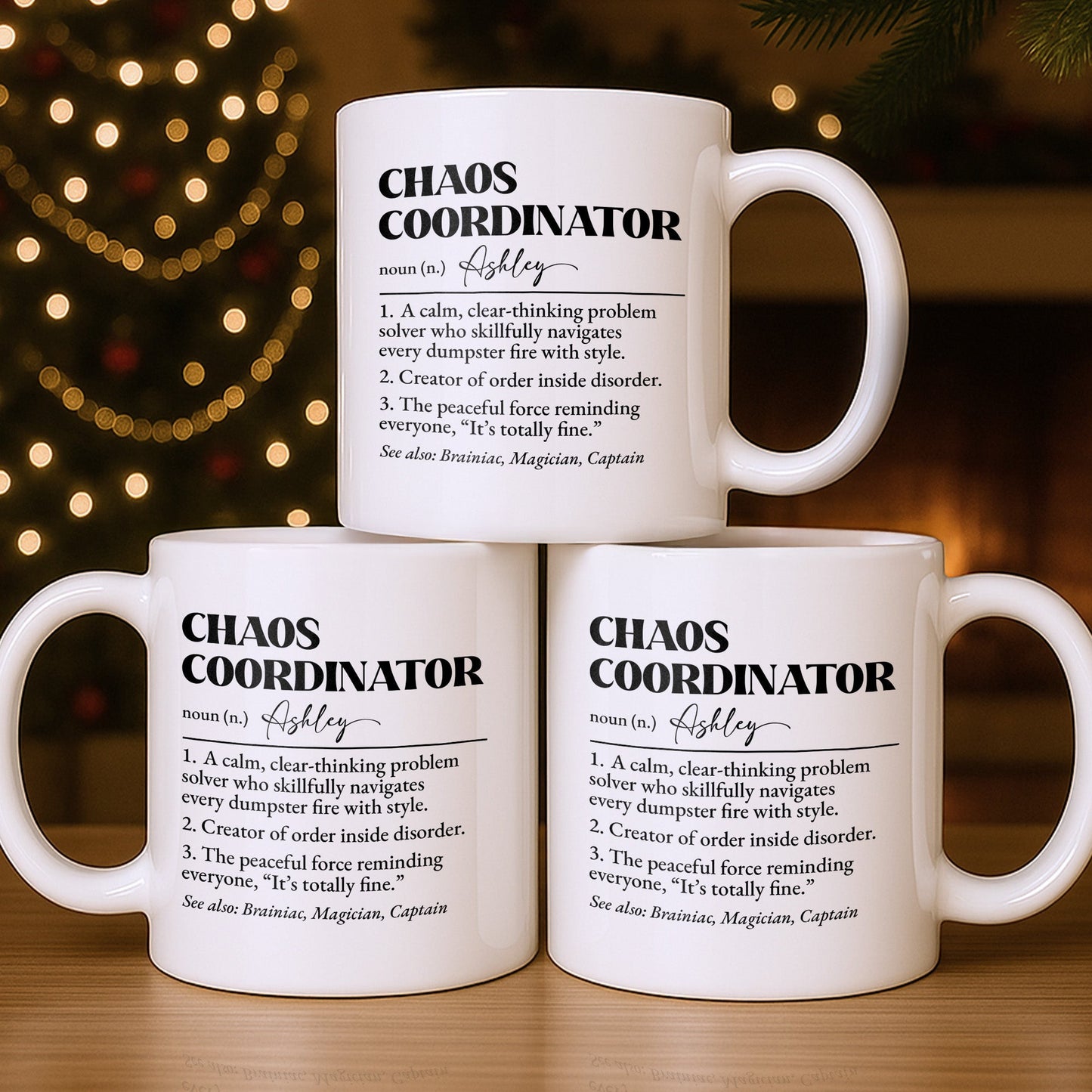Chaos Coordinator, Definition Text Design - Personalized Custom Coffee Mug - COL124_MG