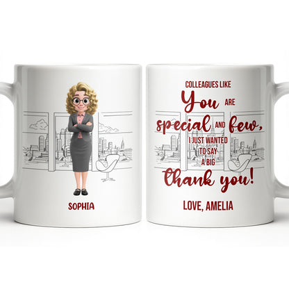 Customized Name With Professional Theme and City Skyline - Personalized Custom Coffee Mug - COL128_MG