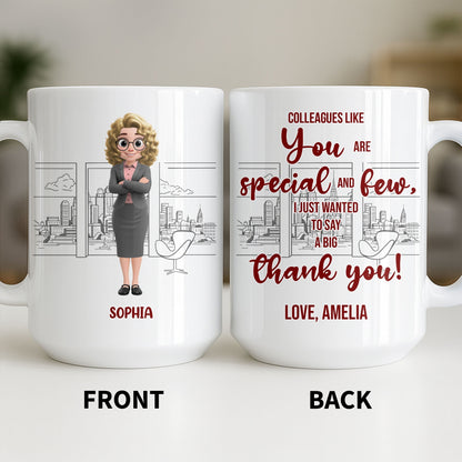Customized Name With Professional Theme and City Skyline - Personalized Custom Coffee Mug - COL128_MG