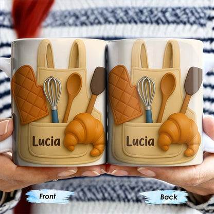 Celebrate Your Passion For Baking With Delightful Kitchen Tools - Personalized Custom Coffee Mug - COOK003_MG