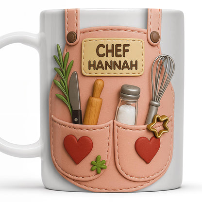Perfect Gift For Passionate Cooks With Cooking Utensils - Personalized Custom Coffee Mug - COOK017_MG