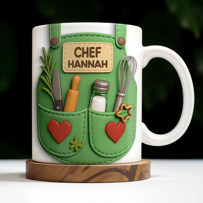 Perfect Gift For Passionate Cooks With Cooking Utensils - Personalized Custom Coffee Mug - COOK017_MG