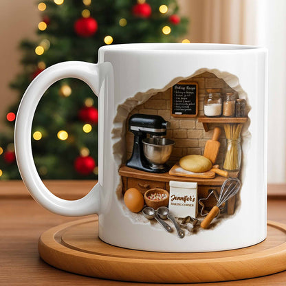 Create Your Own Cozy Baking Corner - Personalized Custom Coffee Mug - COOK026_MG