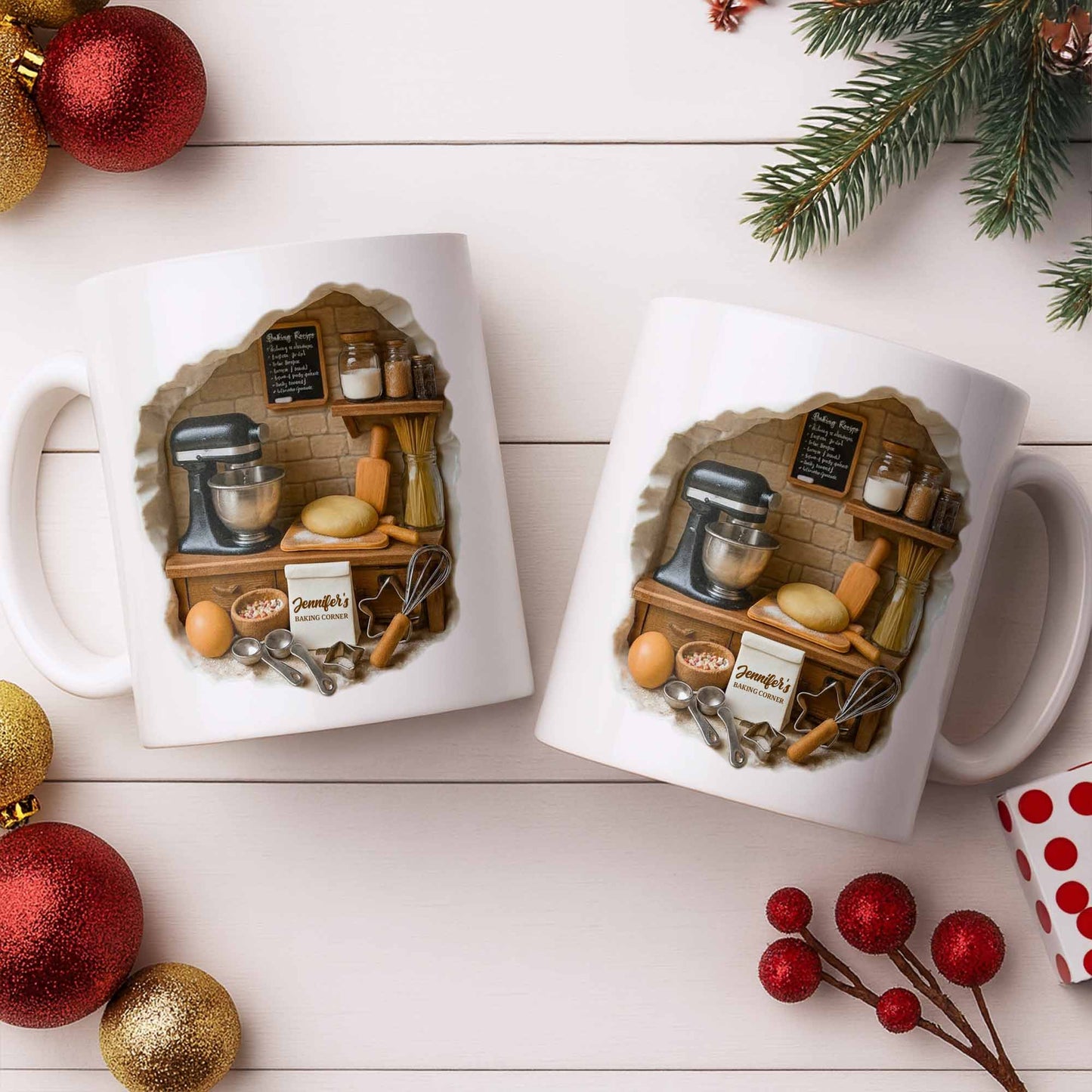 Create Your Own Cozy Baking Corner - Personalized Custom Coffee Mug - COOK026_MG