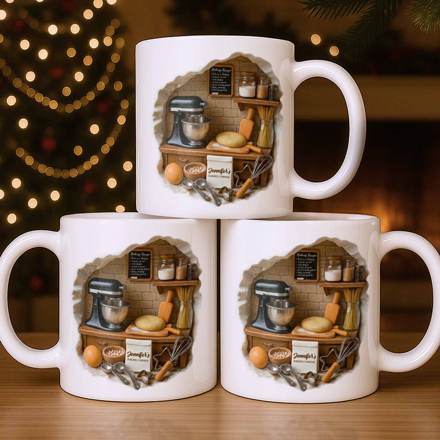 Create Your Own Cozy Baking Corner - Personalized Custom Coffee Mug - COOK026_MG